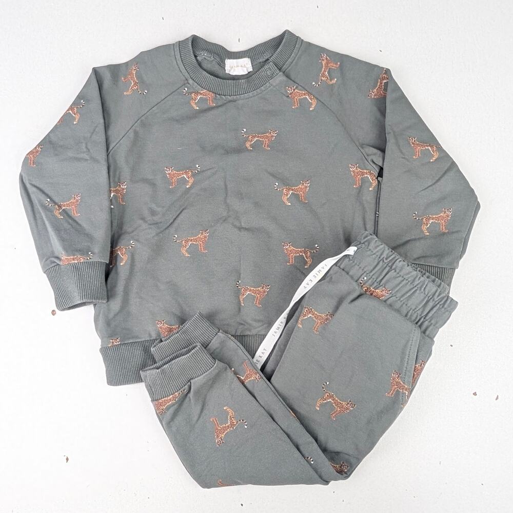 Jamie Kay Cheetah Sweatshirt & Jogger Set - 2Y